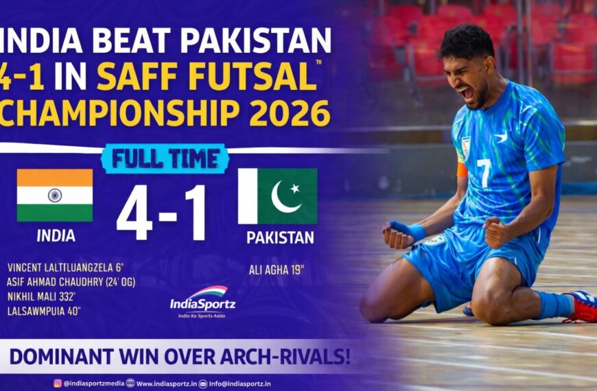 India Beat Pakistan 4–1 in SAFF Futsal Championship 2026