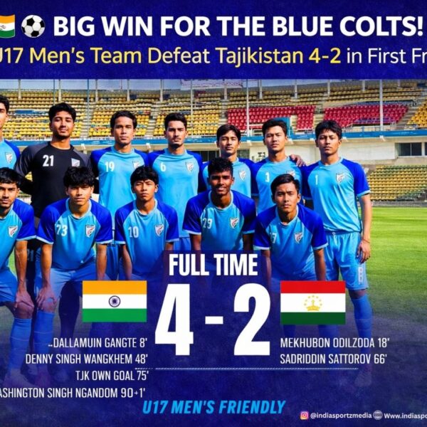 U17 Men’s Friendly: India Beat Tajikistan 4–2 in&hellip;