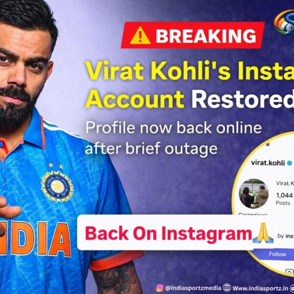 Virat Kohli’s Instagram Account Restored After Brief Outage