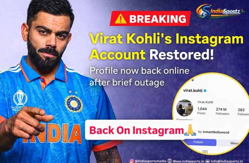 Virat Kohli’s Instagram Account Restored After Brief Outage