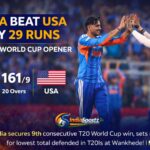 🇮🇳 India beat USA by 29 runs in T20 World Cup opener