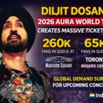 Diljit Dosanjh’s 2026 Aura World Tour Creates Massive Ticket Rush Worldwide