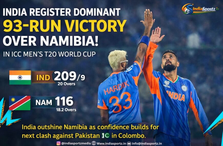 India Register Dominant 93-Run Victory Over Namibia in&hellip;