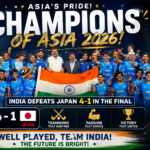 India U-18 Hockey Team Wins Asia Cup 2026, Defeats Japan 4-1 in Final