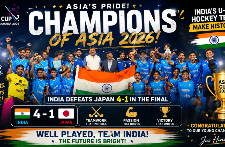 India U-18 Hockey Team Wins Asia Cup 2026,&hellip;