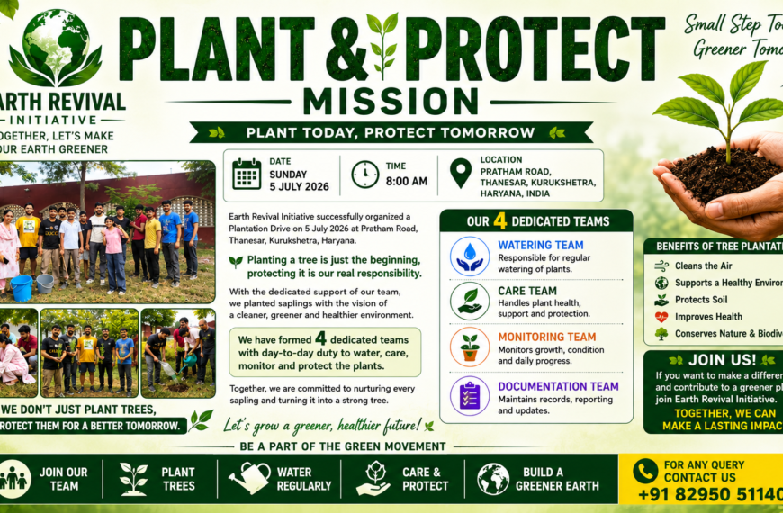 Earth Revival Initiative Begins “Plant & Protect Mission”&hellip;